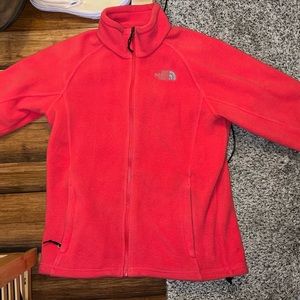 North face fleece jacket pink size M